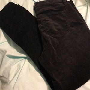 J.Crew Velvet Skinny Jeans